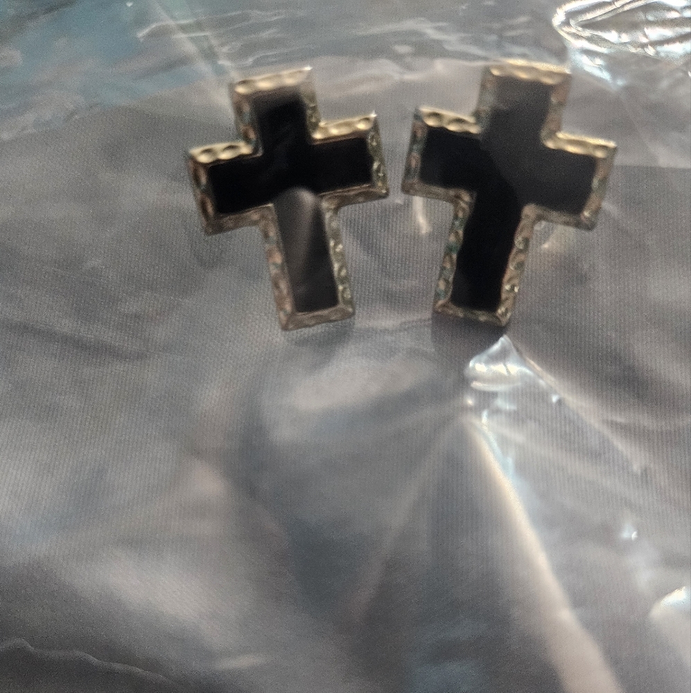 Cross earrings